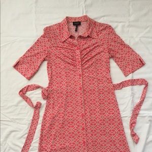 Laundry by Shelli Segal coral/tan dress